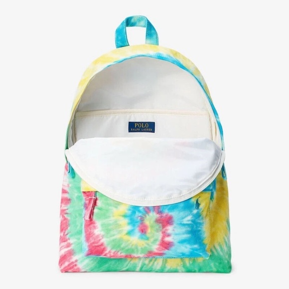 Polo by Ralph Lauren Blue and Yellow Bag Spiral Design - Picture 4 of 6